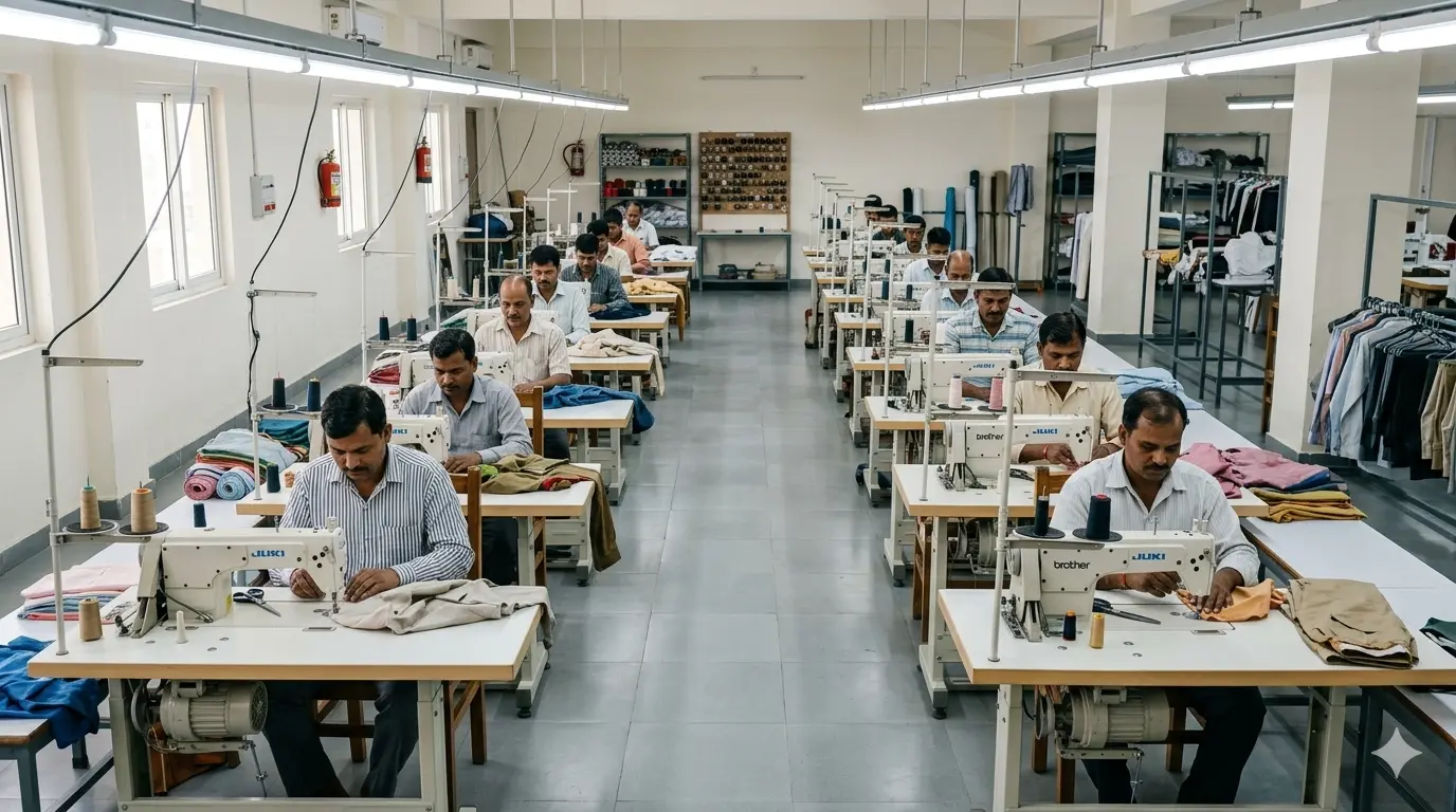 Private label garment manufacturing facility — The Urban Charm, India